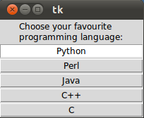 Radio buttons with indicatoron option