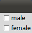 Male Female Checkboxes